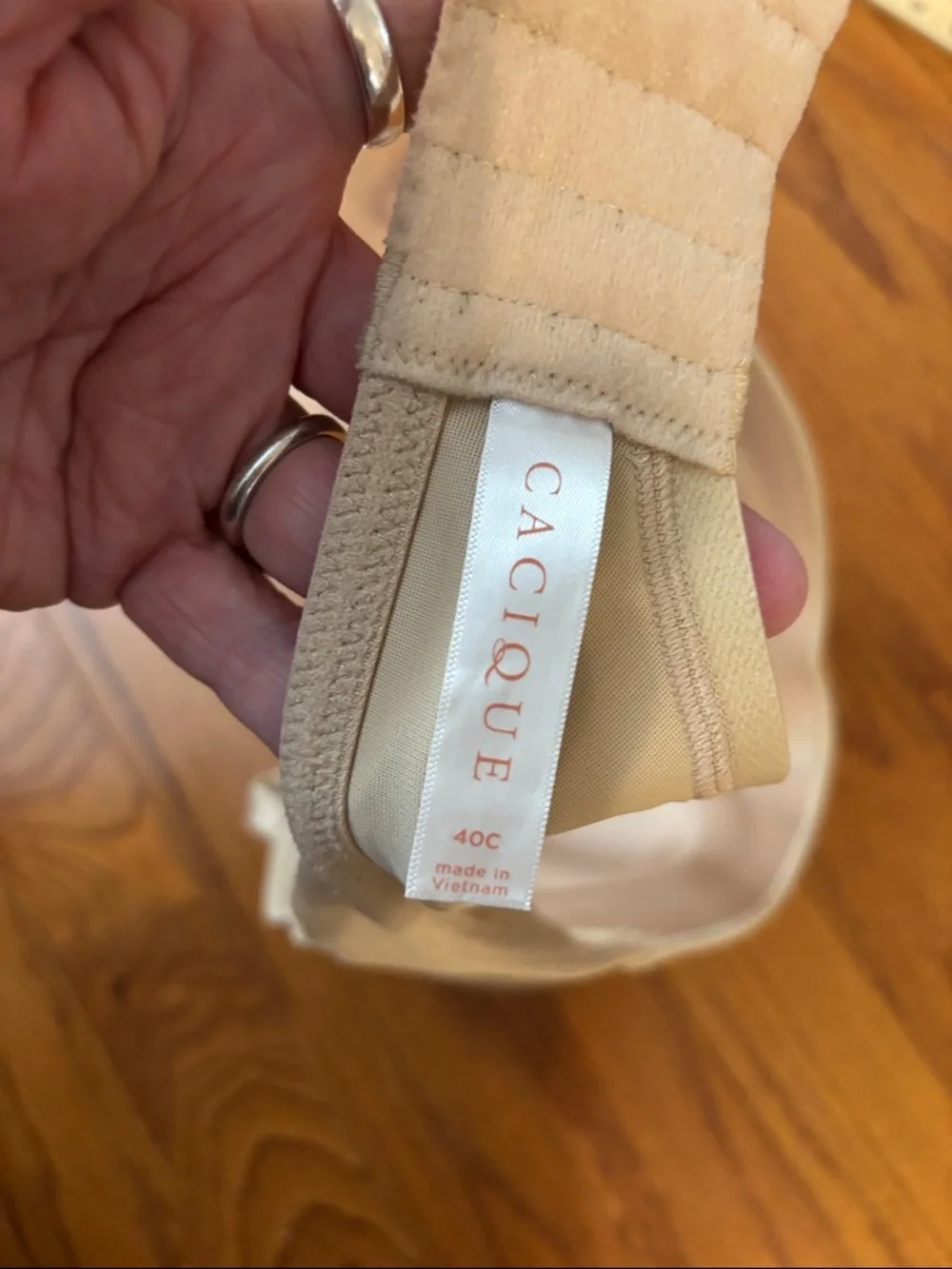 Cacique Light Nude Lightly Lined Smooth T-Shirt Bra - Picture 3 of 5